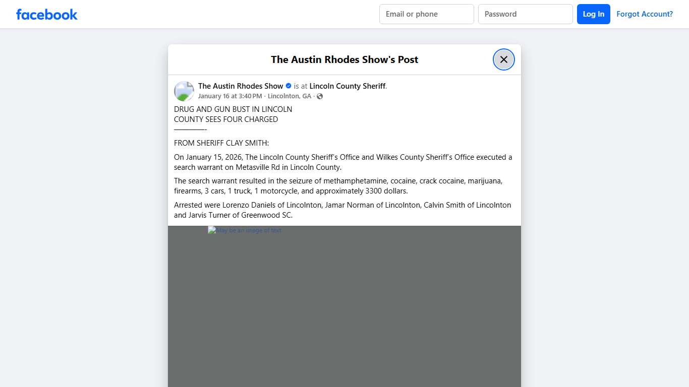 DRUG AND GUN BUST IN LINCOLN... - The Austin Rhodes Show Facebook